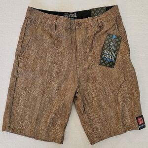 Blue Gear Khaki Brown Shorts‎ Size 30